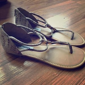Steve Madden Snakeskin Sandals